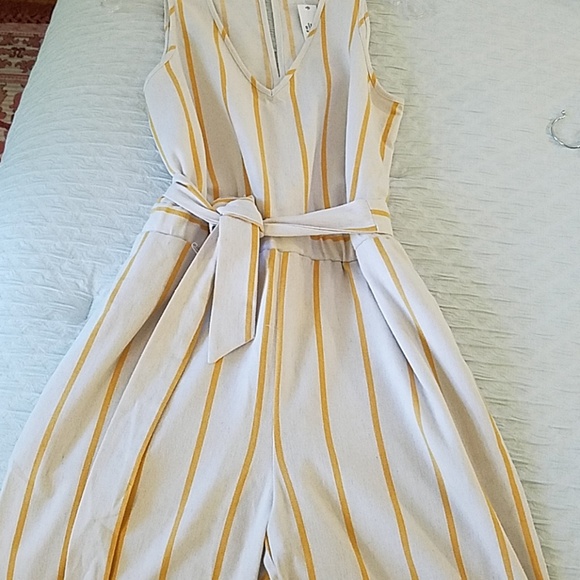 DREW Pants - 🆕️ Drew mustard striped jumpsuit